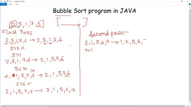 Java program for bubble sort | What is bubble sorting in Java?