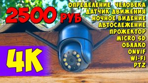 ✅ ДЕШЕВАЯ, НО ХОРОШАЯ 4K WI-FI КАМЕРА ANBIUX С АВТОСЛЕЖЕНИЕМ И ОПРЕДЕЛЕНИЕМ ЧЕЛОВЕКА. ONVIF