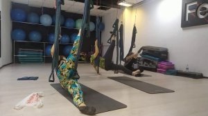 Аэройога. Низкий гамак4