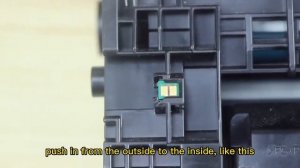 How to install CF259A CF276A series printer toner cartridge chip?