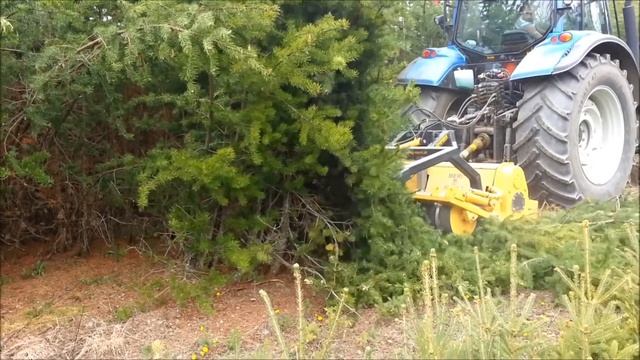 От 50 лс! РАСЧИСТКА с ЗАГЛУБЛЕНИЕМ на 20 см РОТОВАТОРОМ SUOKONE MERICRUSHER MJ-2.3DT. VALTRA