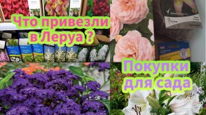 Что завезли в Леруа и покупки для сада!!