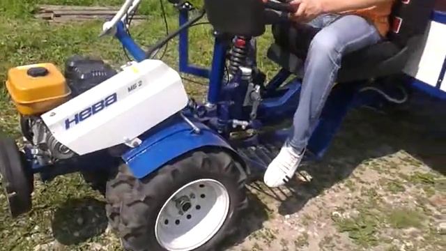 мотоблок НЕВА с прицепом 44rus смотреть онлайн