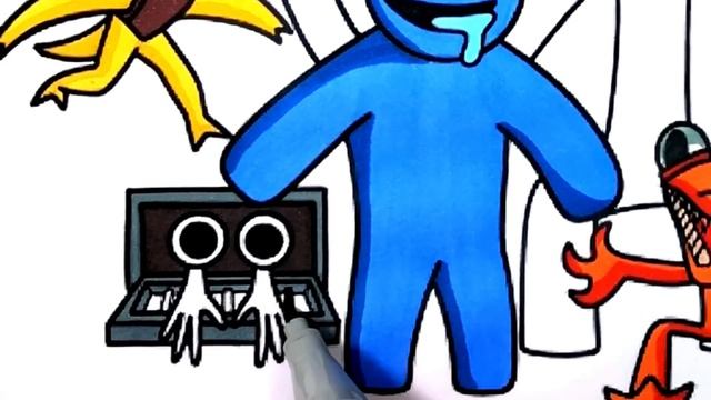 Rainbow Friends Chapter 2 Coloring Pages / Roblox / Color ALL New Monsters / NCS Music смотреть онлайн