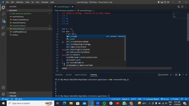 how to reverse row of matrix javascript| full stack software developer learn coding #codermasaiwala