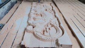 3D Дракон фрезеровка на ЧПУ. 3D Dragon cnc № 1