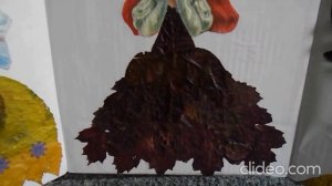 осенние поделки из листьев и шишек