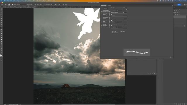 How to Create A Custom Cloud Brush in Adobe Photoshop смотреть онлайн