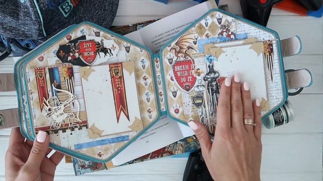 Hexagon album "Best boy" | Scrapbooking смотреть онлайн