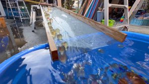 Giant Dragon Ball Marble Run + Water Slurder Rain Gutter Exciting Marble Run