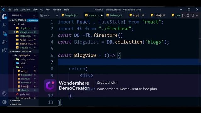 Build A Blog Website Using ReactJS and Firebase | How to build blog website part-1 #video-01 [हिंदी смотреть онлайн