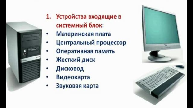 Устройство компьютера
