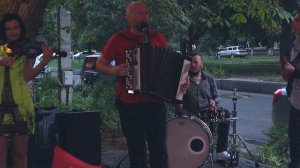 Девушка в платье из ситца. ВИА Полтавский Стиль