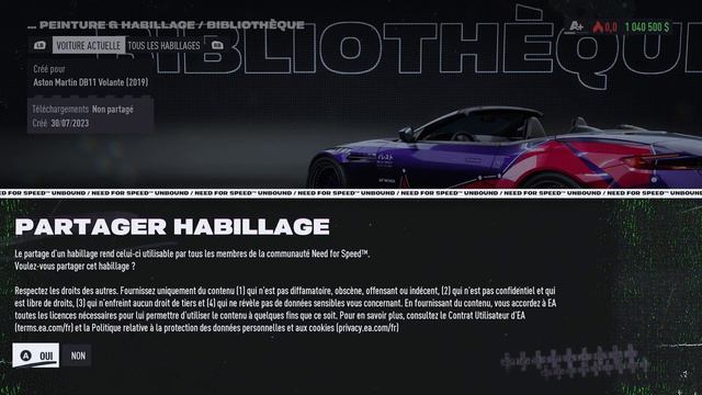 Need for Speed™ Unbound - NESSA & #3 RYDELL'S RYDES (Aston Martin DB11 Volante 2019)(HD) смотреть онлайн