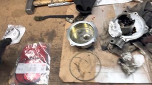 Устранение течи механического вакуумного насоса bmw м57/м57н/м47н (522900 ELRING рем комплект)