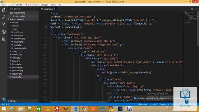موقع e-commerce ب php و mysql الجزء الثامن العاشر