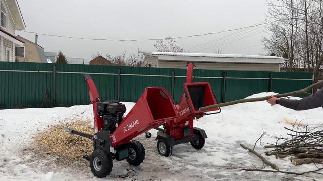 Измельчители веток ZimAni барабанный LS100W и дисковый LS100D. Обзор. Тест-драйв. смотреть онлайн