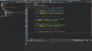 Manipulation of Data Types with Scanner