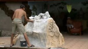 Искусственная Скала, Водопад, Технология.