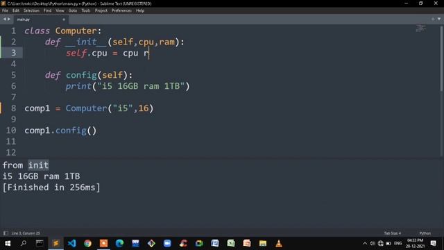 45.Python __init__ Method | Python Series Tamil | M R Kishore Kumar