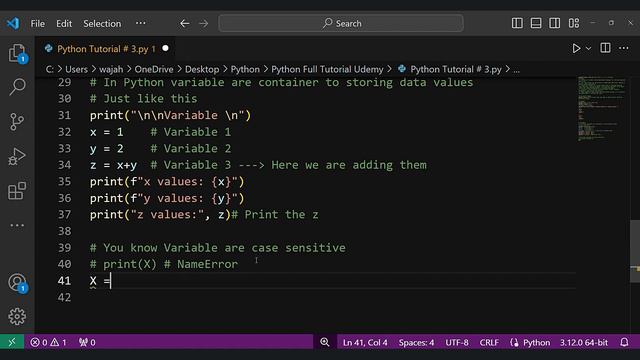 Python Print Hello world || Comment || Variable || Python Tutorial 3