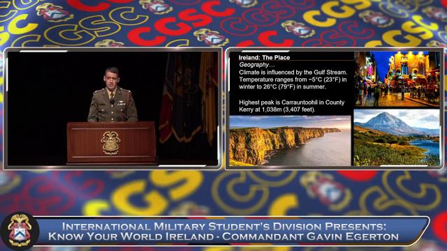 International Military Student's Division Presents: Know Your World Ireland - Comdt Gavin Egerton смотреть онлайн