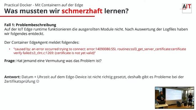 AzDevCom 2021 - Practical Docker - Mit Containern auf der Edge смотреть онлайн