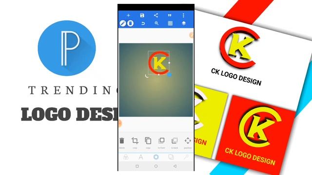 C K Unique and Trending logo design in PixelLab, Create in mobile, ck logo design by PixelLab, #ck