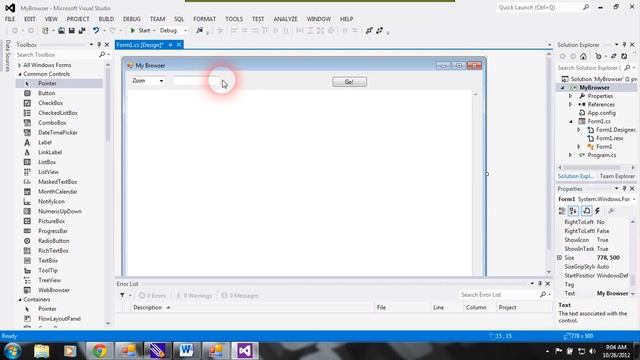 Создание собственного браузера C# программой смотреть онлайн