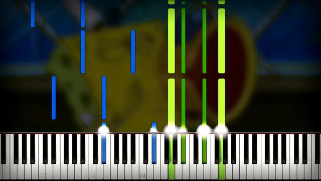SpongeBob SquarePants - Piano Medley Piano Cover (Sheet Music + midi) Synthesia Tutorial