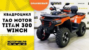 Квадроцикл Tao Motor Titan 300 Winch EFI (Оранжевый)