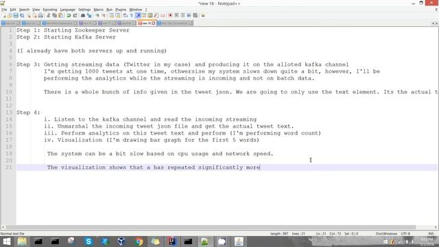 Twitter stream analysis and visualization using Apache Kafka, Spark and Java смотреть онлайн