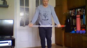 Домашняя тренировка! Разминка с палками для скандинавской ходьбы!
