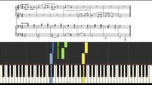 Ходила младёшенька по борочку. Туториал Synthesia. Школа игры на фортепиано.