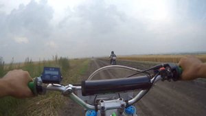 Альфа 110 против питбайка по полям. Достойно