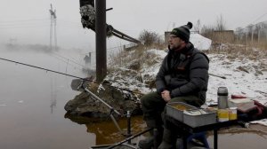 Рыбалка зимой.  секреты ловли на фидер зимой.  ловля на АЭС