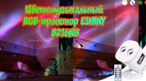 Цветомузыкальный RGB-проектор ESHINY B216N8