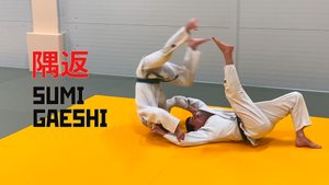 SUMI GAESHI / Бросок через голову подсадом голенью с захватом туловища / 隅返