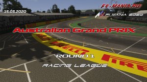 ACF1 Mania 2020 / Assetto Corsa/ Australia 2020/ F1 Racing League