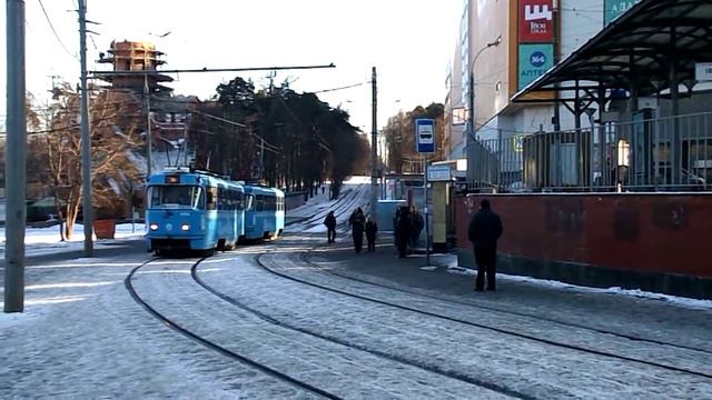 Трамваи у станции метро "Щукинская" смотреть онлайн