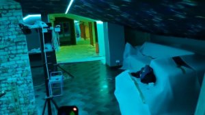 Основной свет или подсветка RGB лентой в световых коробах в частном доме или квартире.