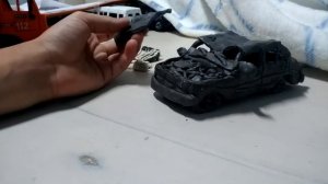 Краш тест с ВАЗ 2107 из пластилина