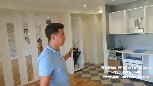 Ремонт квартиры в Сочи под ключ! Квартира 40 м2 Дагомыс! Ремонт квартир в новостройках Сочи!