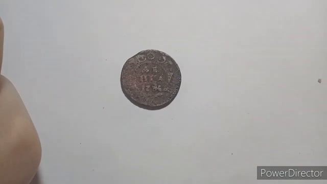 Деньга 1734 года разновидности