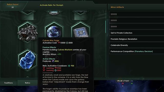 Stellaris: Changes to Relics