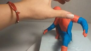 Как слепить СПАЙДЕР МЕНА из мастики на торт/ How to blind SPIDER MAN