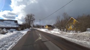 По дороге от дер. Даймище в сторону Чикино, март...