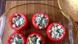 Фаршированные помидоры запеченные в духовке/Stuffed tomatoes baked in the oven