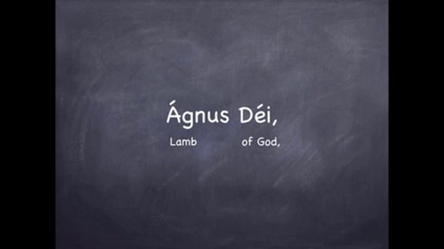 Agnus Dei: Latin Pronunciation смотреть онлайн