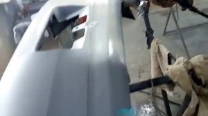 Правельная грунтовка бампера у Ивана в гараже